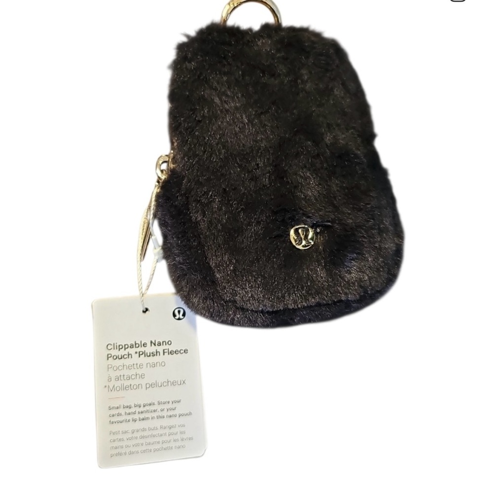 lululemon athletica Dark Brown Plush Fleece Mini Bag